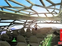 透明客机设计 未来乘客可360度观景
